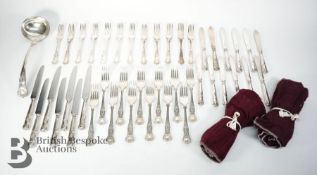 Large Set of Postons Lonsdale Silver Plate