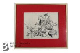 Attributed to Okumura Masanobu (1686-1768) Woodblock Print