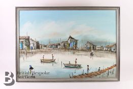 R D Antes Oil on Canvas Board