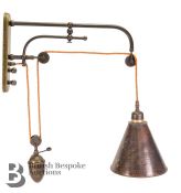 Vintage French Pulley Wall Light