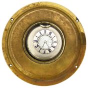 A Victorian silver half hunter pocket watch by Dent in a Trench Art display case