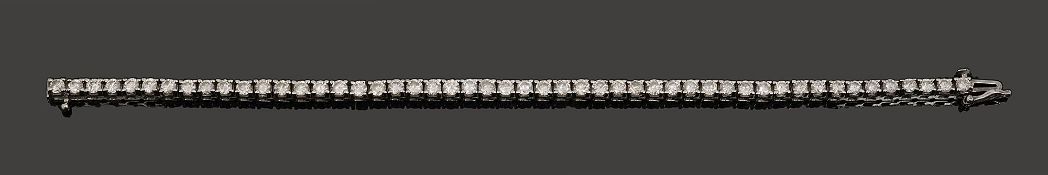 A diamond line bracelet