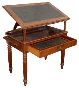A French mahogany architect's table, circa 1820