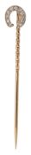 An Edwardian diamond-set stick pin