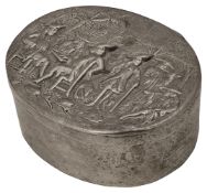 A George III silver table snuff box