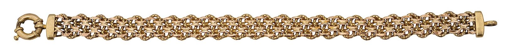 A 9ct gold fancy link bracelet