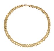 A continental fancy flexible link necklace