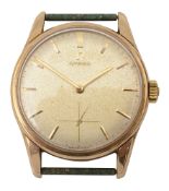 A Gentleman's 1960s 9ct gold Omega wristwatch