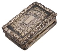 George IV silver-gilt vinaigrette