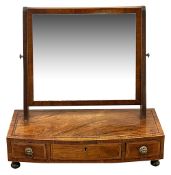 A George IV mahogany dressing table mirror