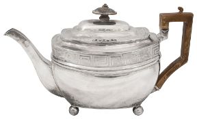 A George III silver teapot