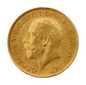 A George V full sovereign, 1913