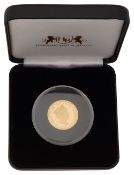 An Elizabeth II gold proof sovereign 2019
