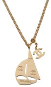 A Chanel boat pendant