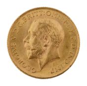 A George V full sovereign, 1915