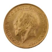 A George V full sovereign, 1927
