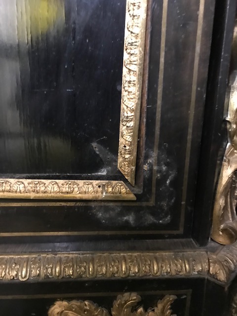 A Napoleon III ebonised hardstone cabinet - Image 7 of 9