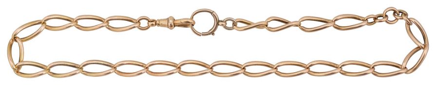 A 15ct gold twisted link chain