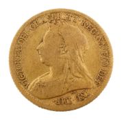 A Victoria gold half sovereign, 1899