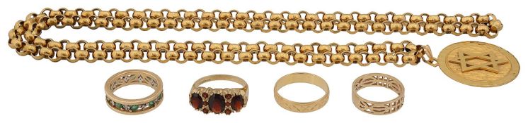 A group of assorted rings