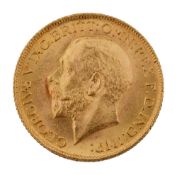 A George V full sovereign, 1911
