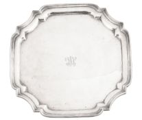 A George V silver waiter