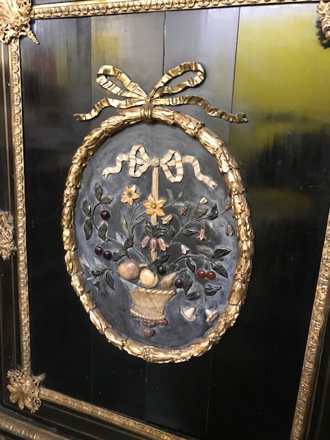 A Napoleon III ebonised hardstone cabinet - Image 6 of 9