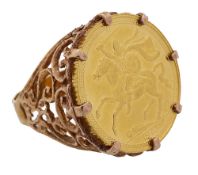 A 1973 half sovereign ring