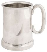 A George V silver pint tankard