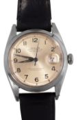 A Rolex Oyster Perpetual Datejust stainless steel wristwatch