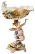 A porcelain figural centrepiece