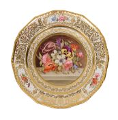 Sampson Hancock Derby cabinet plate painted by Harry Sampson Hancock