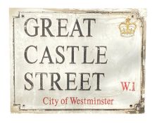 GREAT CASTLE STREET W1