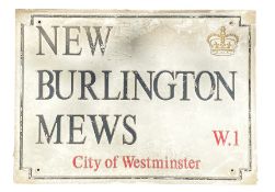 NEW BURLINGTON MEWS W1