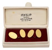 A pair of 18ct gold cufflinks