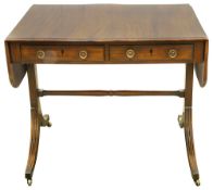 A Regency mahogany sofa table