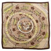 An Hermes 2007 Silk scarf 'Jeu des Omnibus 70cm'