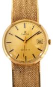 A gentleman's 9ct gold Omega Geneve manual wind dress watch c.1972