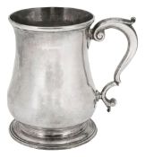 A George III silver tankard