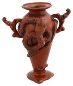 A small Japanese bronze vase