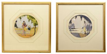 A pair of French prints