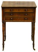 A Regency rosewood work table