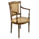 A mid 19th century painted mahogany armchair, in the Sheraton style - Image 2 of 2