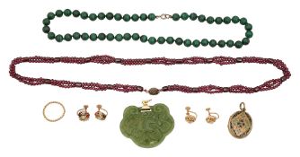 A pair of diamond earrings