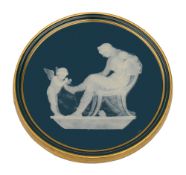 A Minton pate-sur-pate plaque by Alboin Birks (1860-1940) c.1890