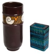 A Poole vase and Bitossi vase (2)