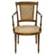 A mid 19th century painted mahogany armchair, in the Sheraton style - Image 1 of 2