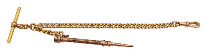 A 15ct Edwardian watch chain