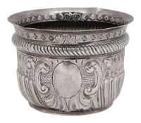 A late Victorian silver sugar bowl in early 18th century style