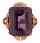 An amethyst ring